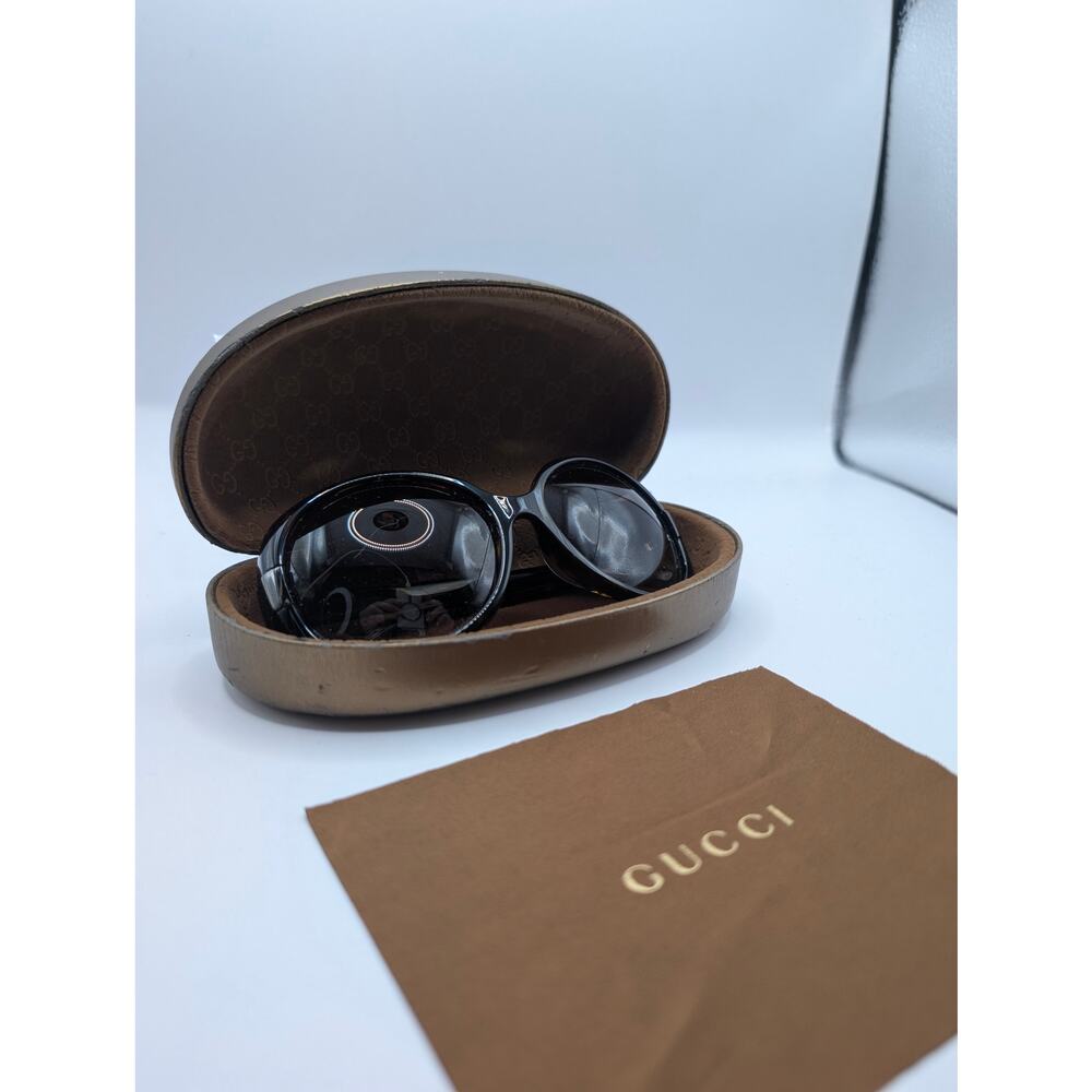 Authentic Vintage Gucci GG3112 Round Tortoiseshell Sunglasses With Case - Picture 8 of 9